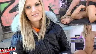 Skinny Teen Candee Licious | Blue Eyes Pickup for Casting