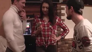 Heated sex in a public pool