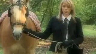 Teen gets screwed by two in nature