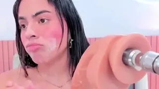 Jessy funny amateur teen brunette toying