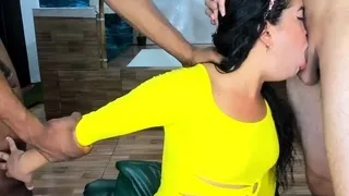 Teen blowjob and hardcore fun