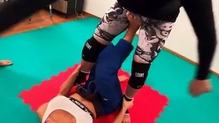 Martial Fetish - Pamela Fight And Kiniku Face Kicks And