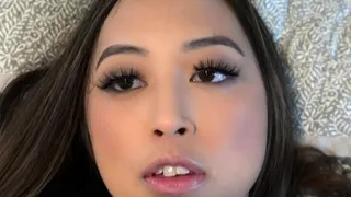 Skinny brunette MILF sucks and fucks a big cock