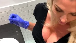 Blonde Natasha Marley with big boob