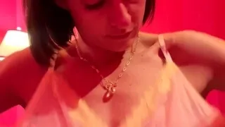 Stacked brunette goes solo toys and masturbation