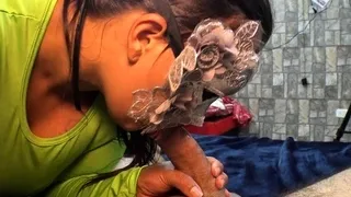 Mature brunette amateur giving a great POV blowjob