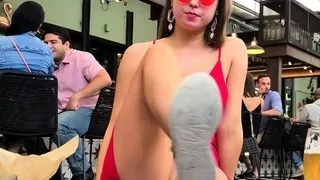 Amateur striptease and Solo masturbation