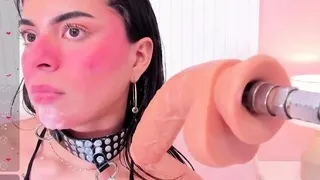 Small titted babe toys her pussy on webcam