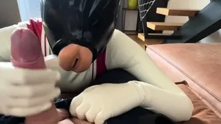 Fetish slut handjob and blowjob with tit fuck for whore