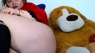 Pretty redhead webcam masturbation show