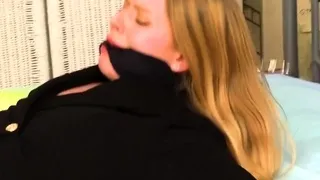 Girl handcuffed to the bed