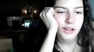 Cute amateur webcam teen girl toying pussy on webcam