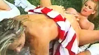 Blonde hottie with big boobs and