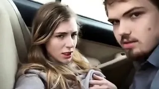 Creampied in the back of the car