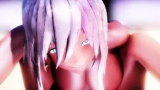 Hot 3D redhead licking a pussy while getting fucked