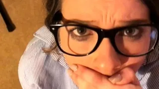 Pale and chubby brunette MILF sucks and tit fucks a big cock