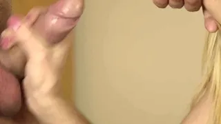 Big tit blonde MILF sucks and fucks a big cock