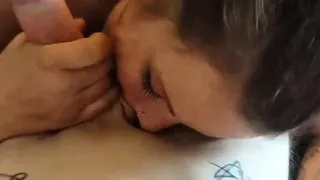 Big Cock Blowjob with My Brother's GF