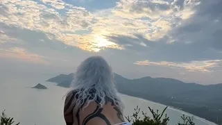 Amateur ass rammed outdoors