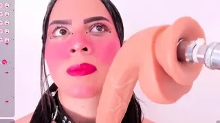 Independent Teen brunette girl toying pussy outdoor