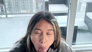 Cute brunette young hookup amateur teen blowjob