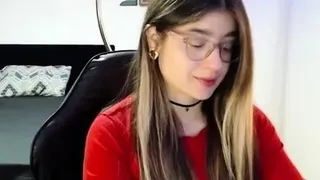 Close up with teen blonde sex doll rubbing her cunt