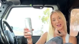 Curly Blonde Teen Records Solo Dildo Masturbation More at