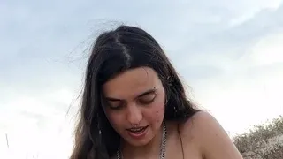 Amateur teen outdoor blowjob