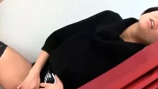 Amateur striptease and Solo masturbation