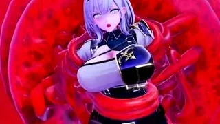 Noelle caught by tentacles