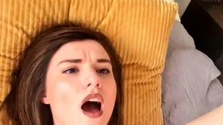 Blonde tight pussy babe solo toy fun in glamour masturbation