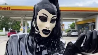 Solo eurobabe masturbating outdoors