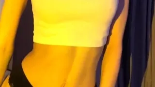 Small titted babe toys her pussy on webcam