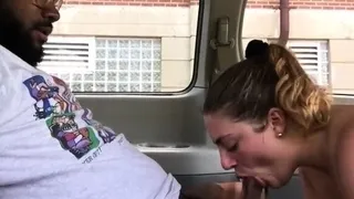 Two amateur brunette milf double blowjob