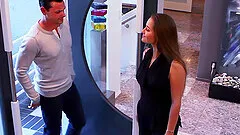 Stunning Dani Daniels with natural tits moans during rough sex