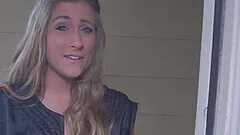 Homemade video of a blonde girlfriend being fucked in POV