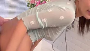 Raw-faced milf with molten lips, Aoi Mizuno, provides deep oral job to this dude's rod and jacks - uncensored XXX JAV!