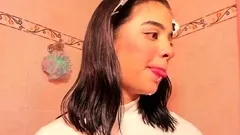 SMALL TIT BRUNETTE TATTOOED TEEN GIRLFRIEND CAUGHT IN SHOWER