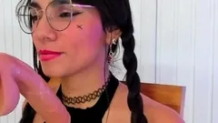 Sexy solo girl loving masturbation with toys