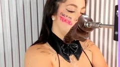 Stacked brunette goes solo toys and masturbation