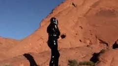 Solo eurobabe masturbating outdoors