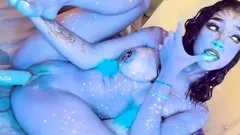 Stacked brunette goes solo toys and masturbation