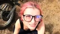 den_kris - Pink Haired Cute Schoolgirl With Glasses Lov