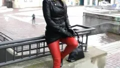 two women fetish latex asslicking and anal mff