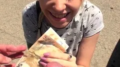 Hot amateur blonde blowjob in HD