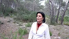 Mature Camilia Love wearing fishnet lingerie gets fucked