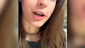 Homemade video of solo Abbie Maley playing with herself - HD