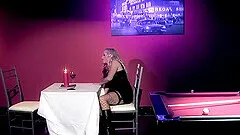 Hot Blonde Bitch Gets Fucked by 2 Kinky Boys, Moans During Cumshot