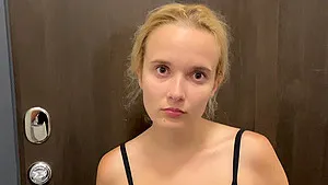 Amateur homemade video of a cute blonde having nice sex on the bed