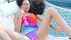 Homemade video of brunette Angel fingering her juicy pussy